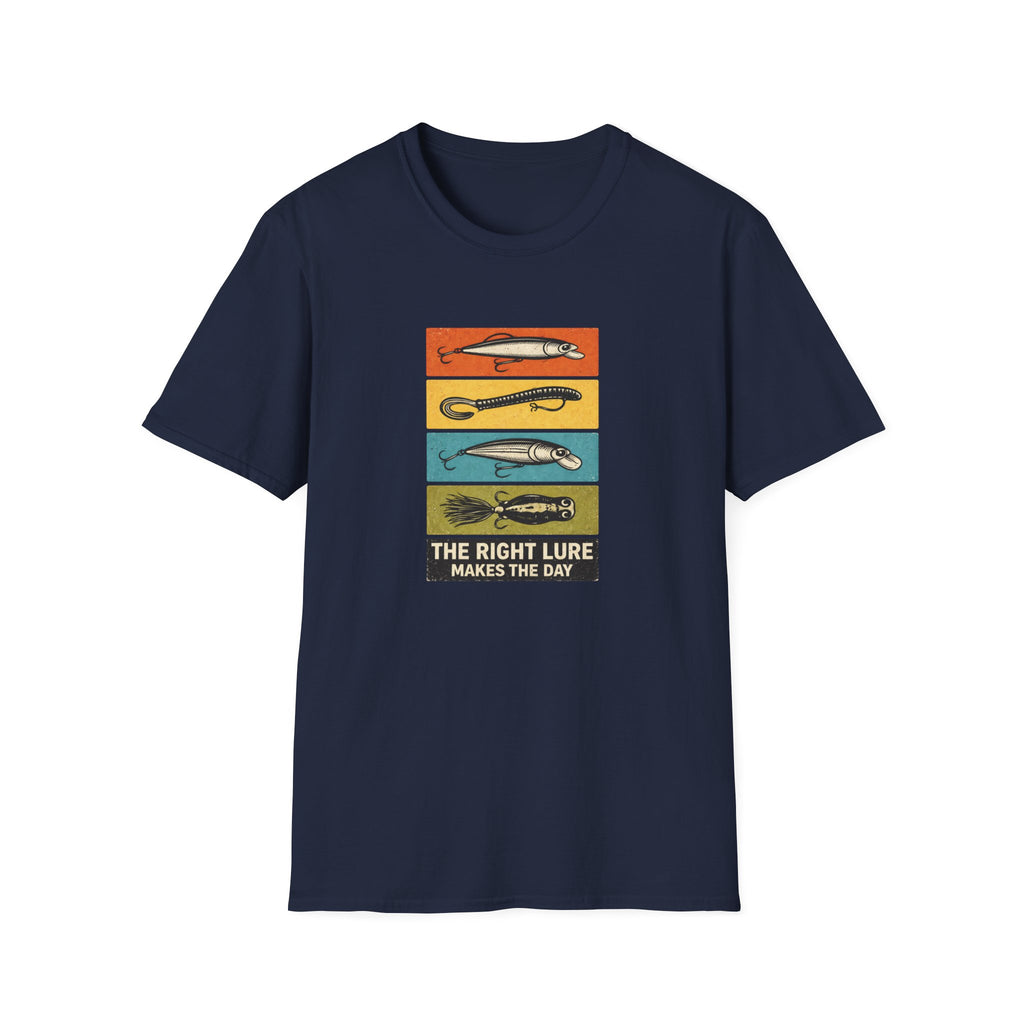 "The Right Lure Makes the Day" Fishing T-Shirt