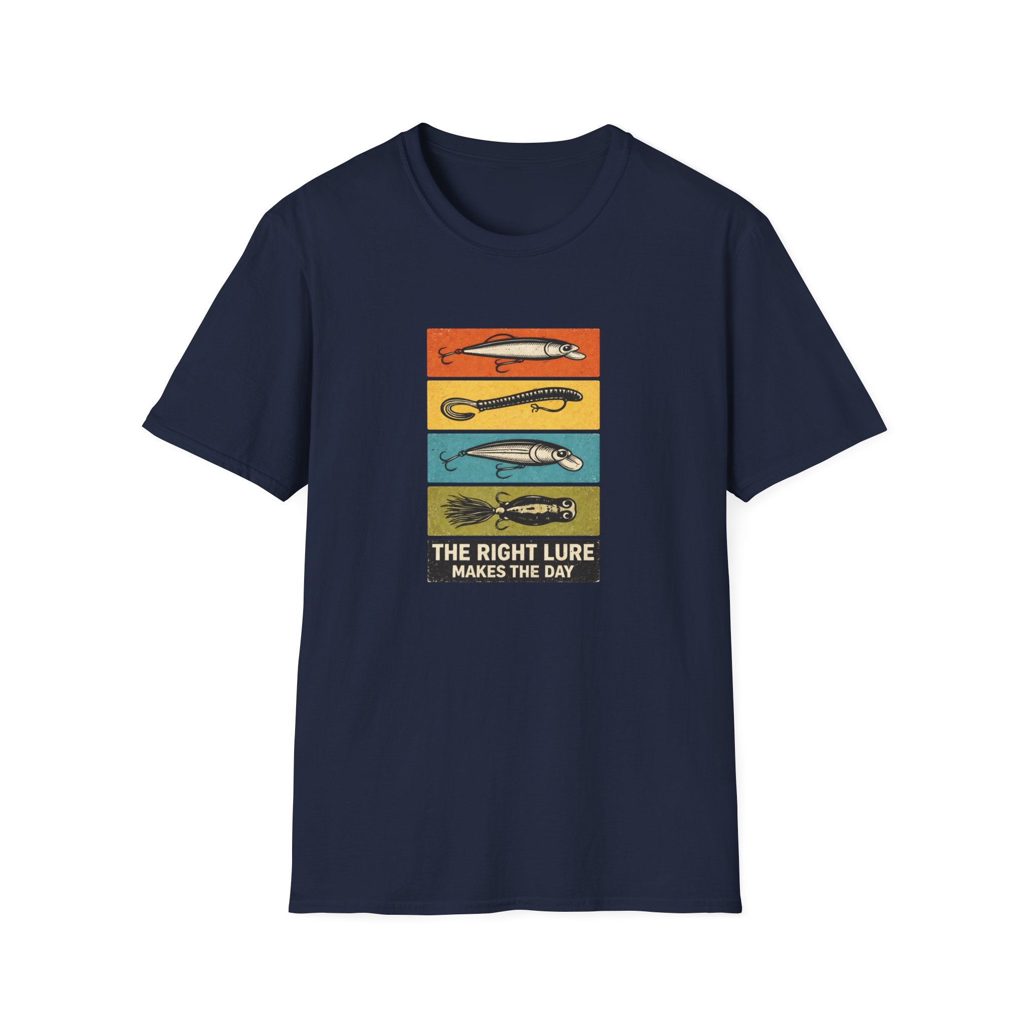 "The Right Lure Makes the Day" Fishing T-Shirt