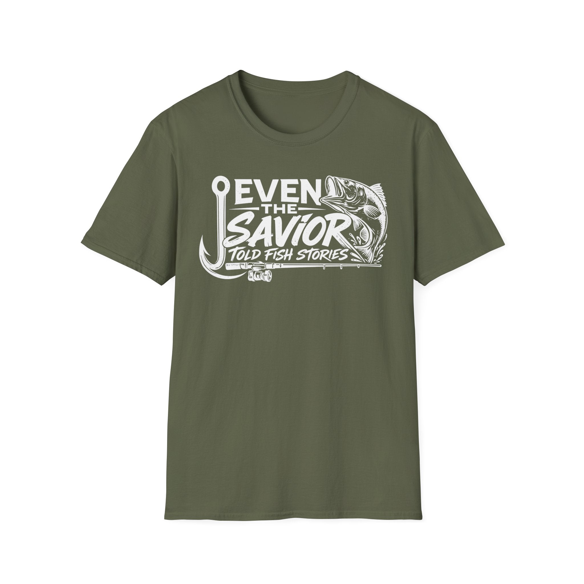 Even the Savior told fishing stories T-Shirt