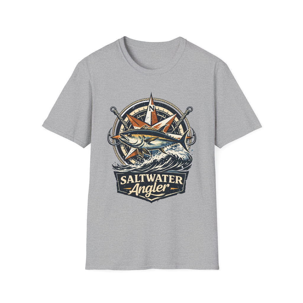 Saltwater Angler badge T-Shirt