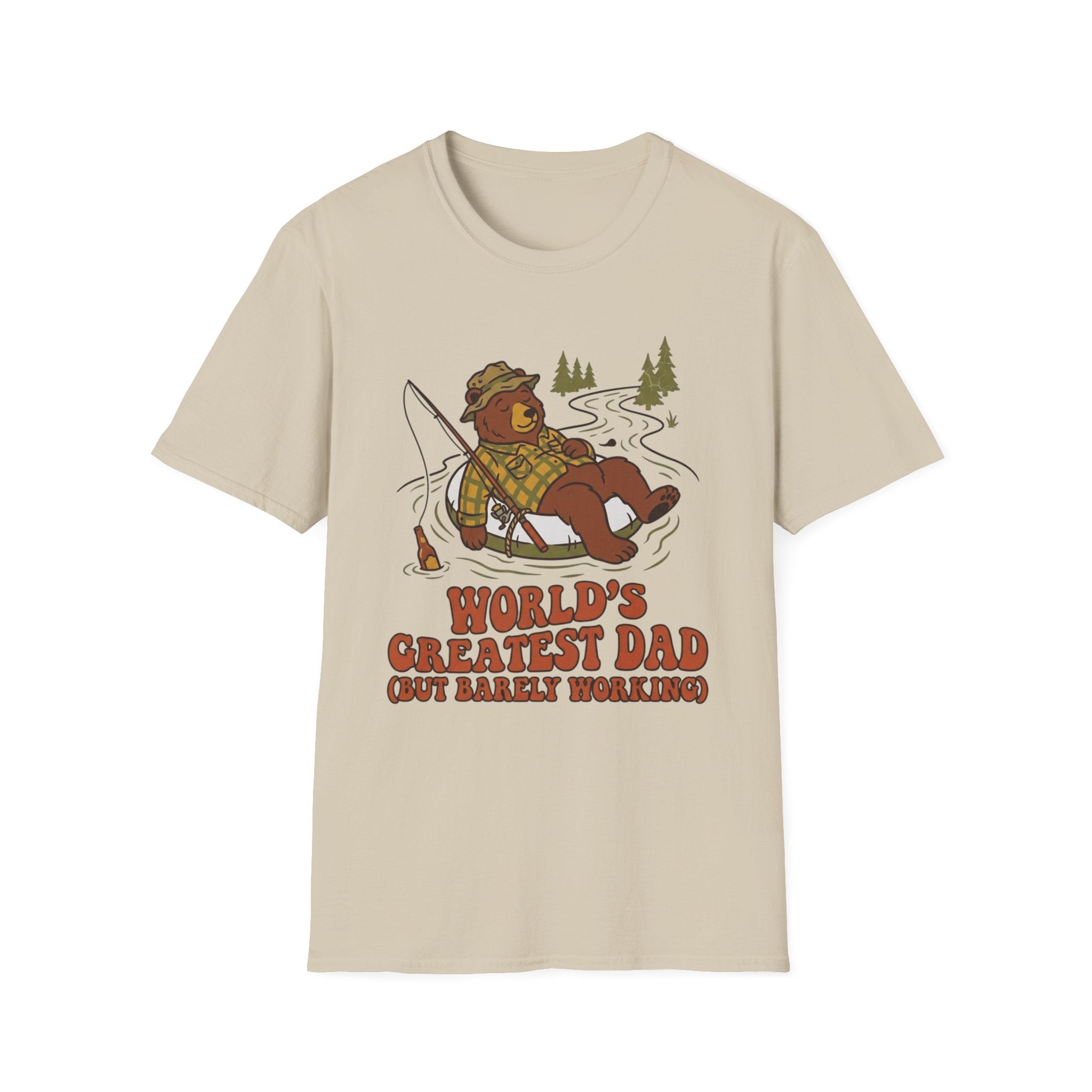 "World's Greatest Dad" Lazy Fisherman T-shirt