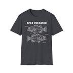 Apex Predator Bass T-Shirt — Fishing Lure Diagram Tee